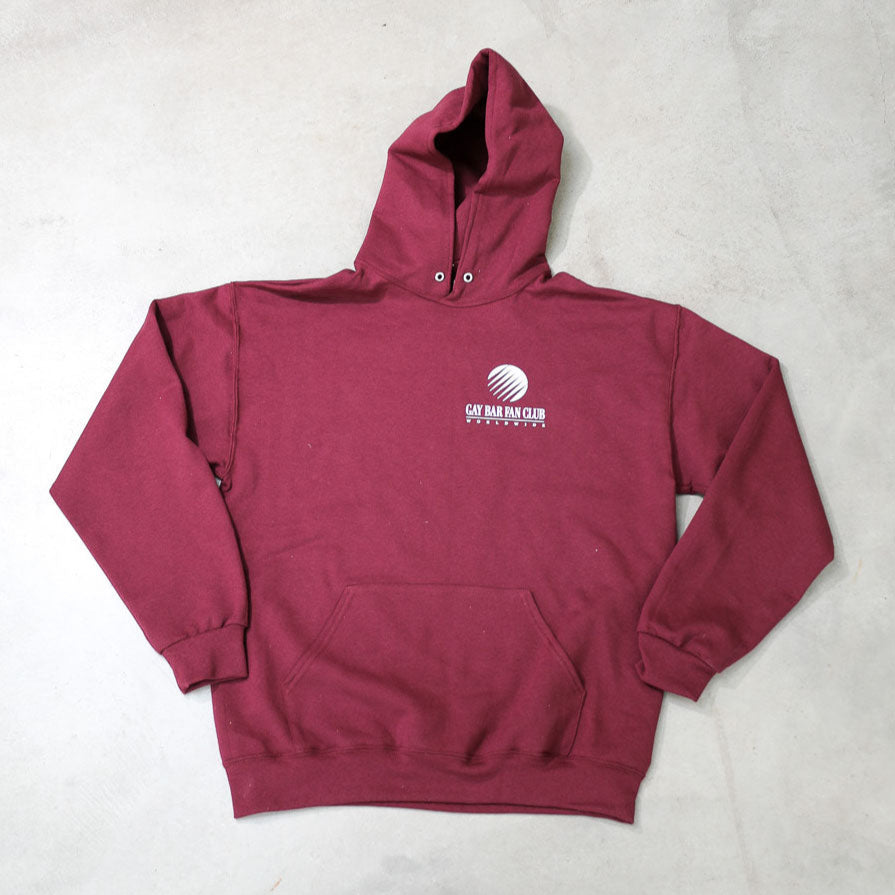 Wordwide Logo Hoodie Burgundy