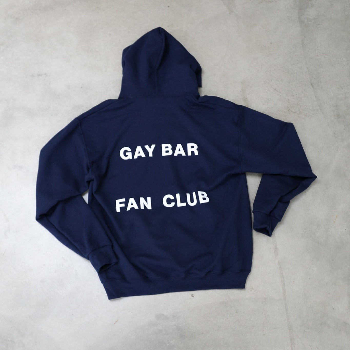Spaced Logo Hoodie Navy Blue