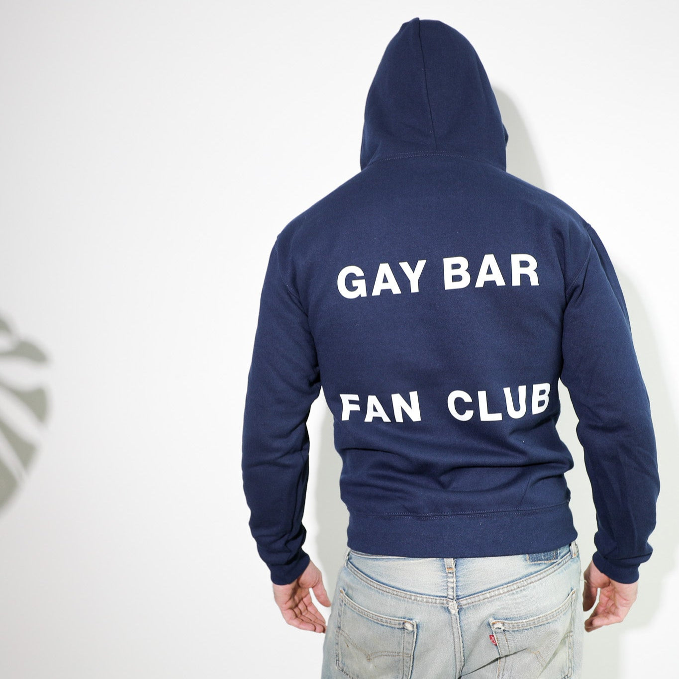 Spaced Logo Hoodie Navy Blue