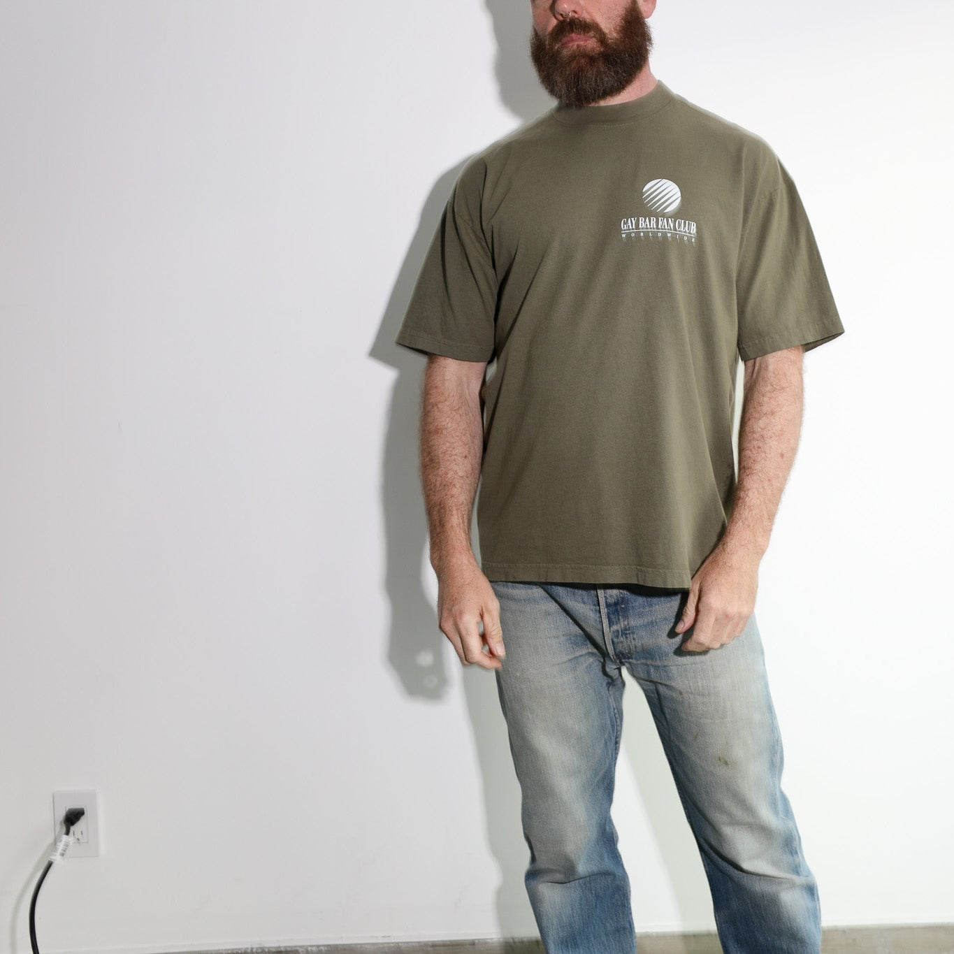 Worldwide Logo Tee Olive