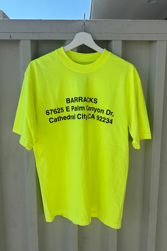 Barracks Tee in Hi-Vis