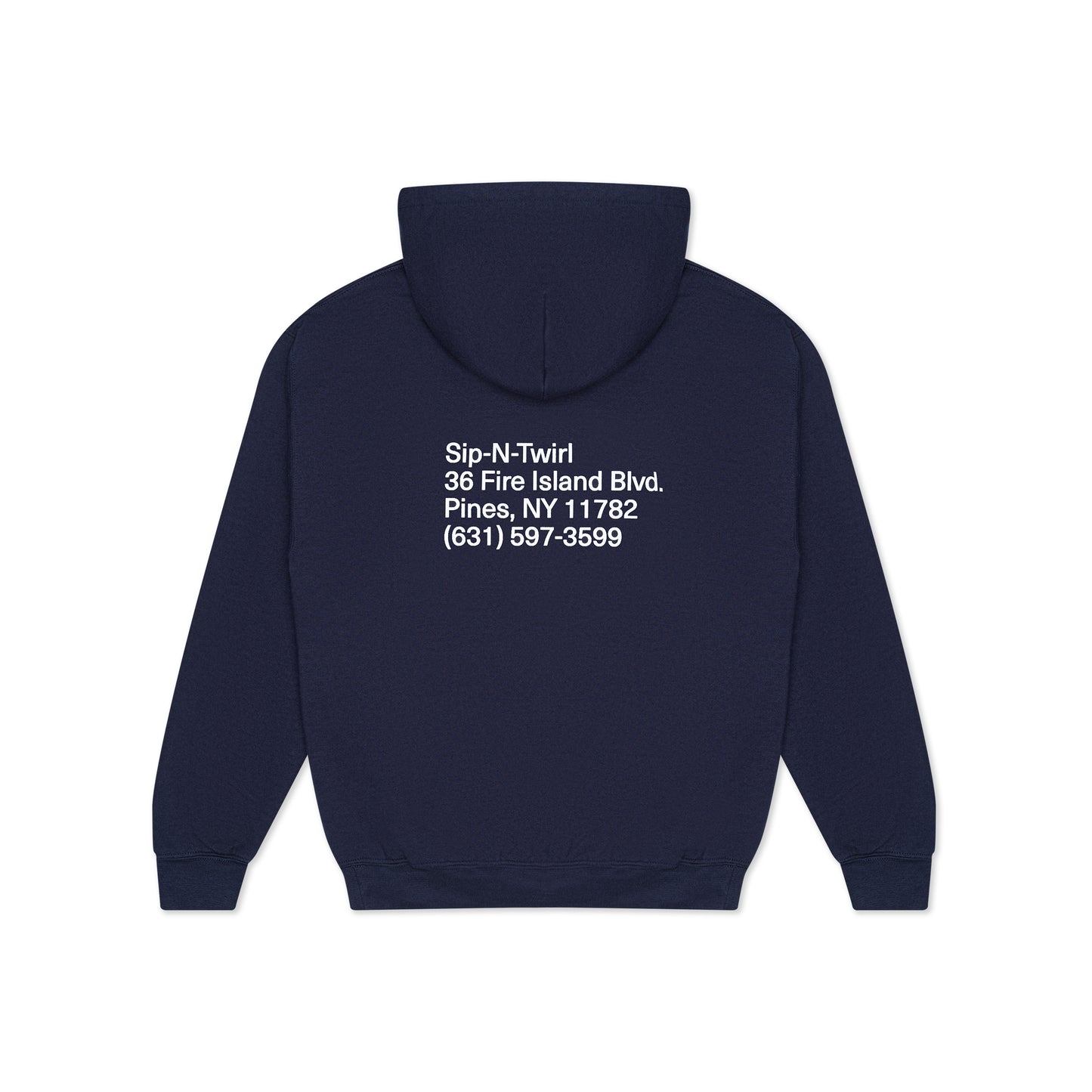 Sip-N-Twirl Hoodie Navy Blue