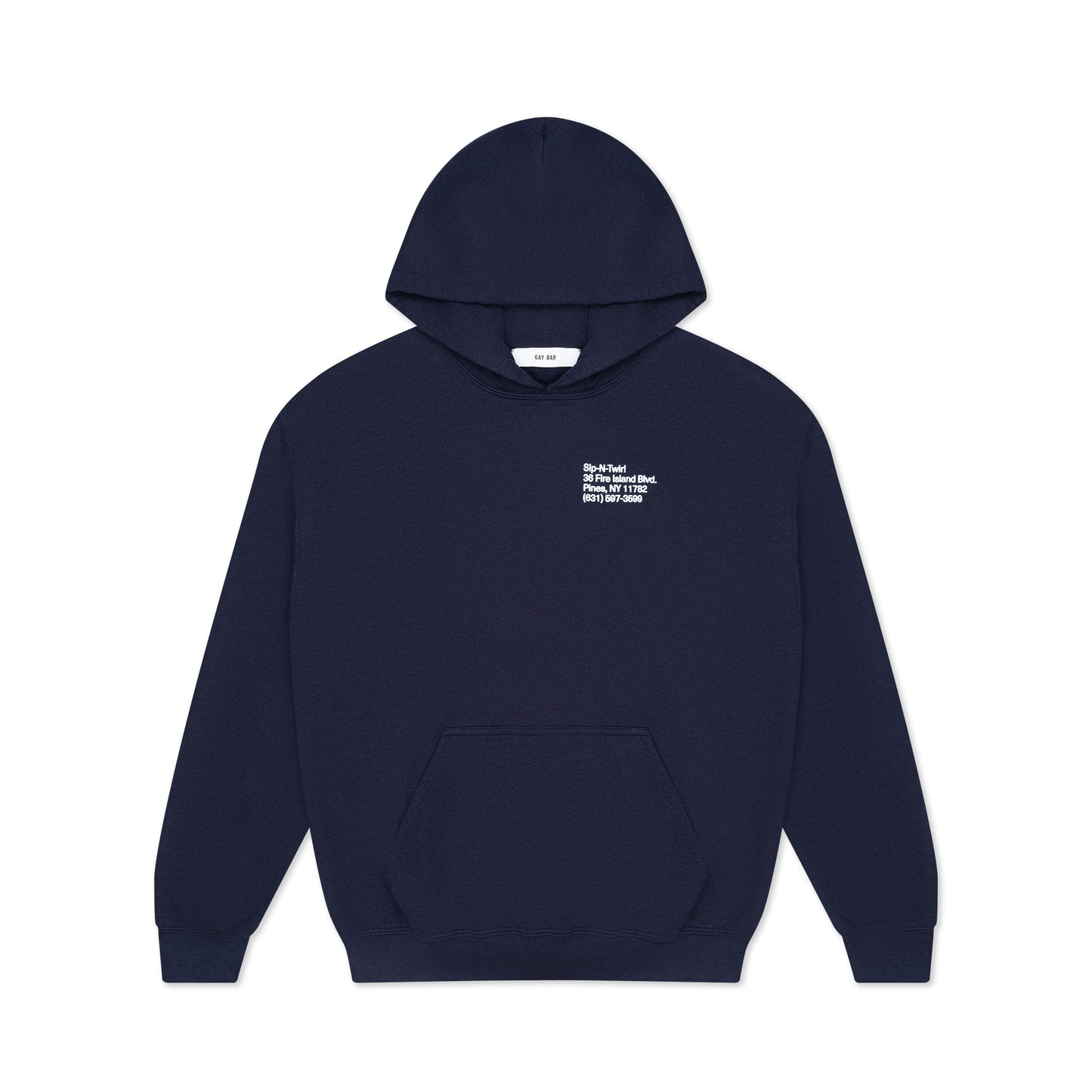 Sip-N-Twirl Hoodie Navy Blue