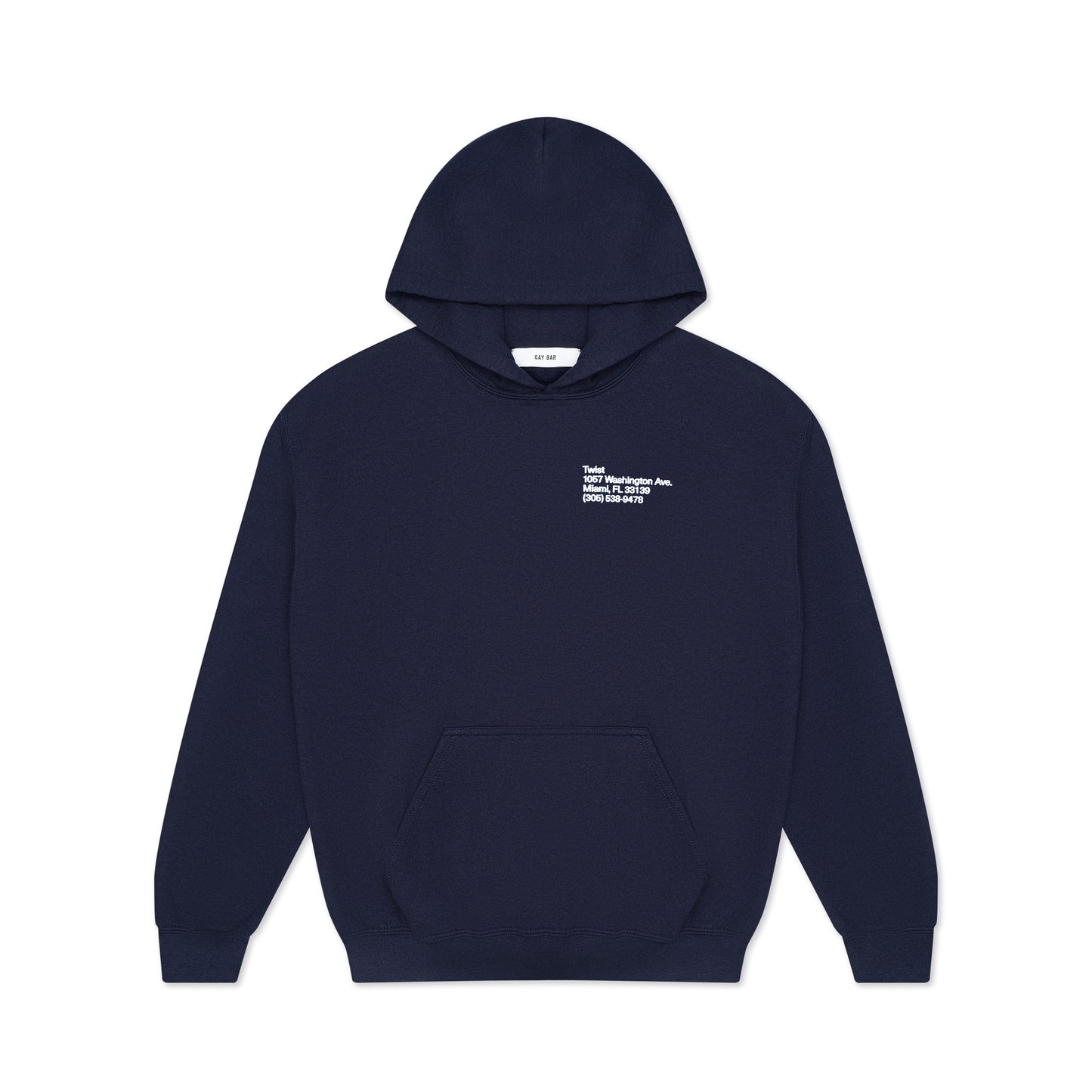 Twist Hoodie Navy Blue